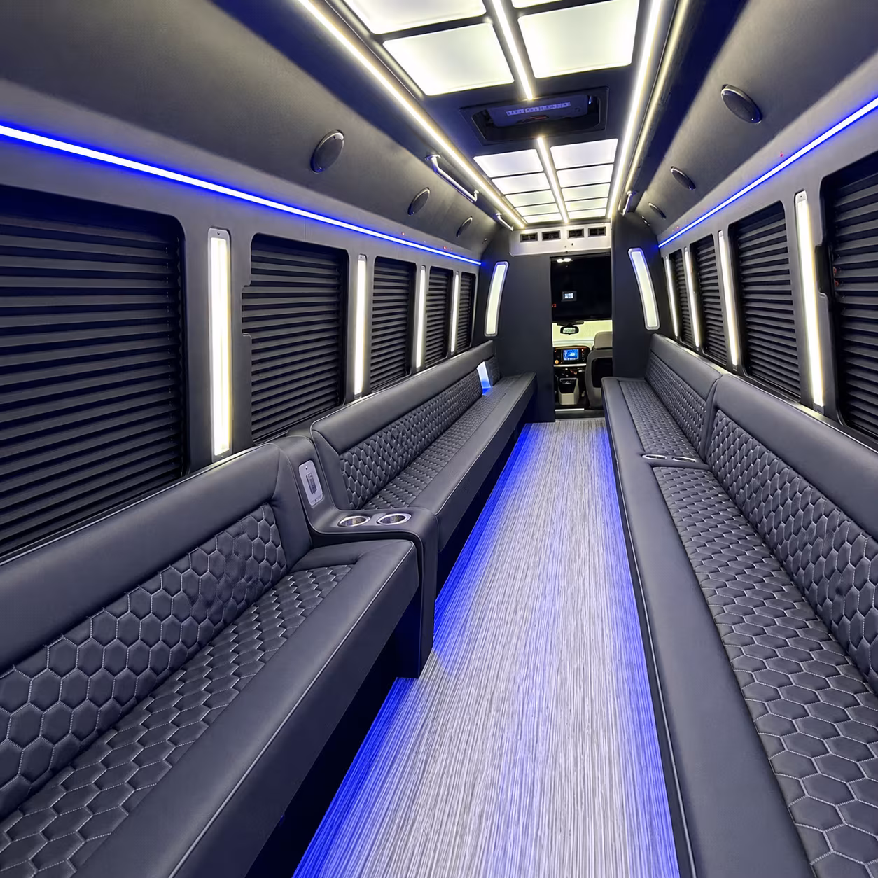 mission viejo party bus rental interior